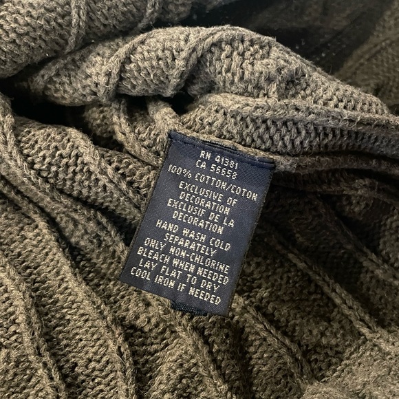 Ralph Lauren Women’s Charcoal Cable Knit Crewneck Sweater - Picture 4 of 4